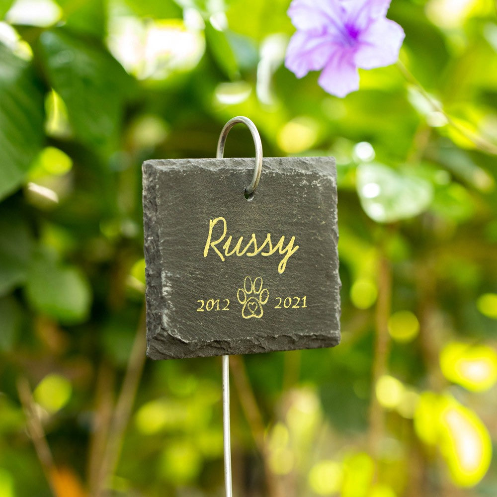 Personalized Pet Memorial Plaque with Hook