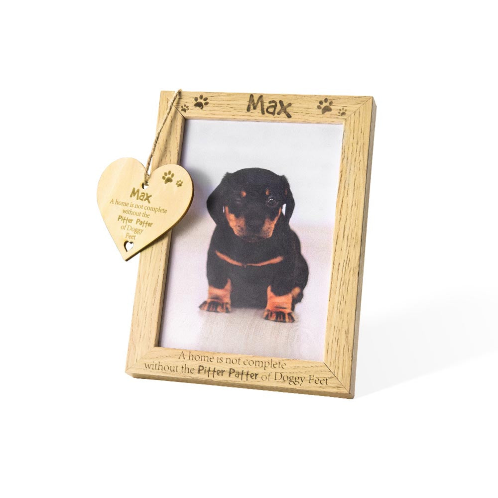 Personalized Dog Photo Frame & Wooden Plaque