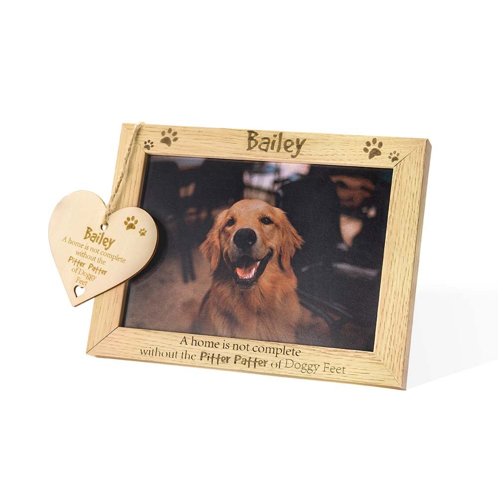 Personalized Dog Photo Frame & Wooden Plaque