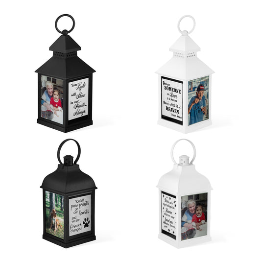 Custom Memorial Lantern with Message and Photo, Pet Memorial Lantern, Loss of Family/Loved Ones, Sympathy Gift, Christmas Gift for Family/Friends