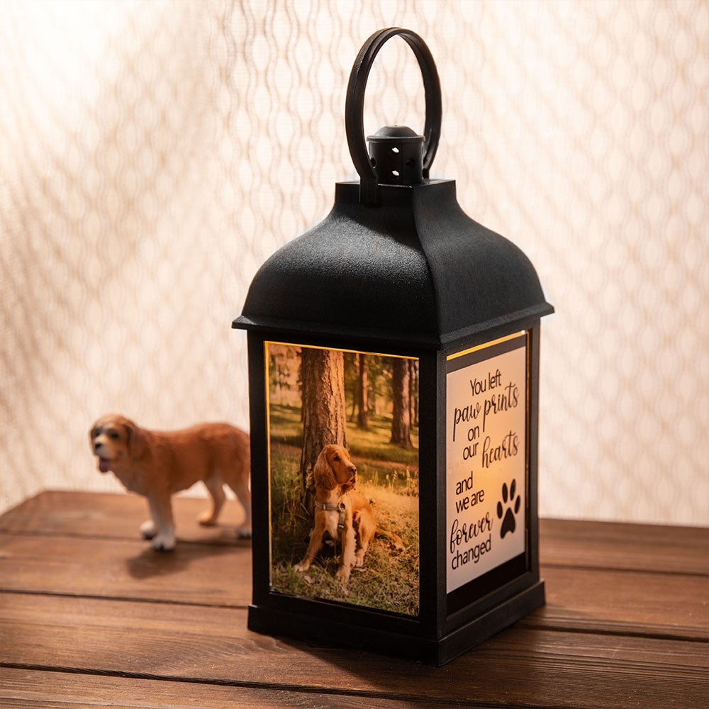 Custom Memorial Lantern with Message and Photo, Pet Memorial Lantern, Loss of Family/Loved Ones, Sympathy Gift, Christmas Gift for Family/Friends