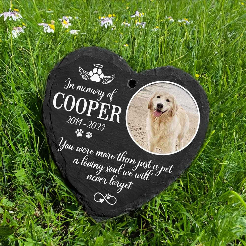 Custom Memorial Garden Slate & Hook, Personalized Photo Still Loved Slate, Still Missed Slate, Grave Marker, Sympathy Gift for Family Members