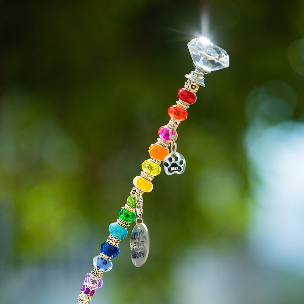 Personalized Rainbow Bridge Pet Memorial Stake