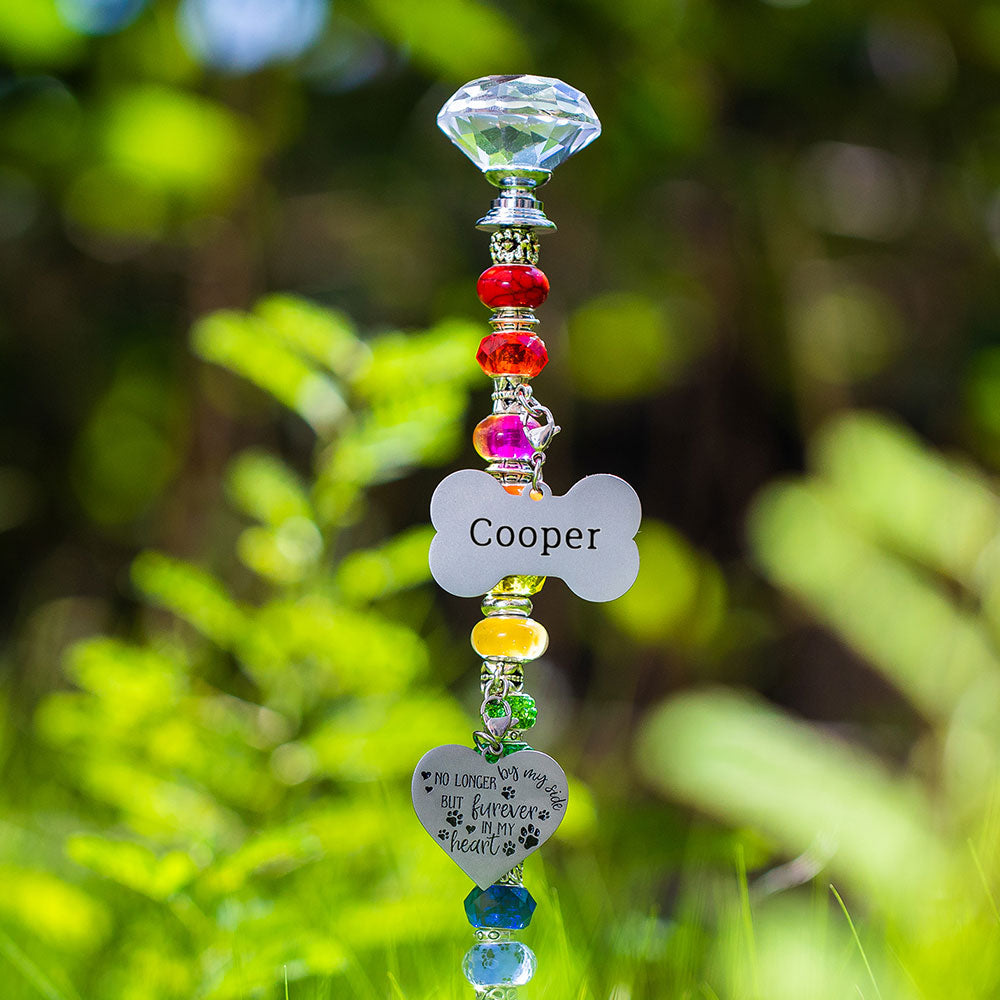 Personalized Rainbow Bridge Pet Memorial Stake